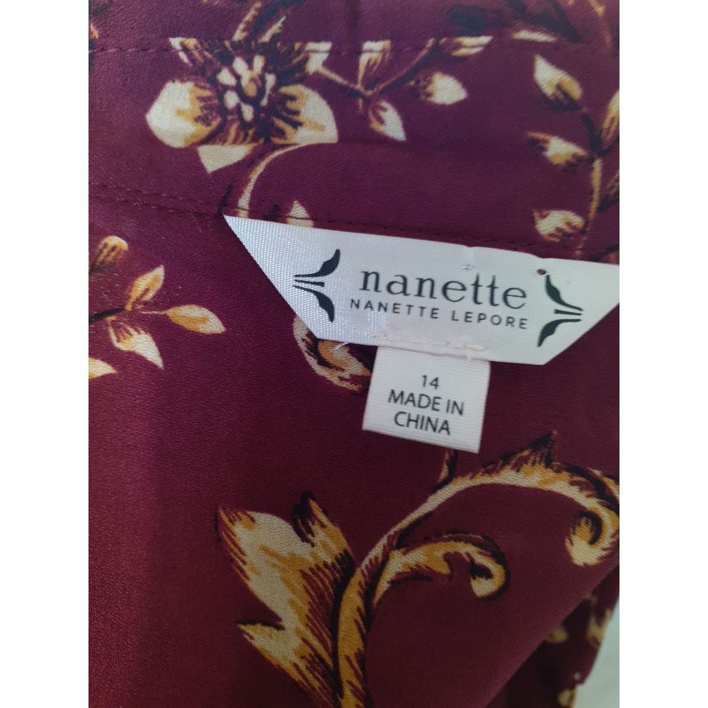 Nanette Lepore  Shirtdress with Belt Sz 14 - Picture 11 of 11